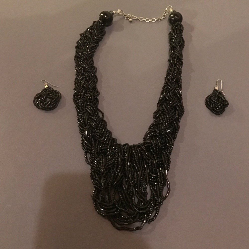 Necklace and earrings