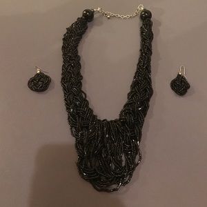 Necklace and earrings