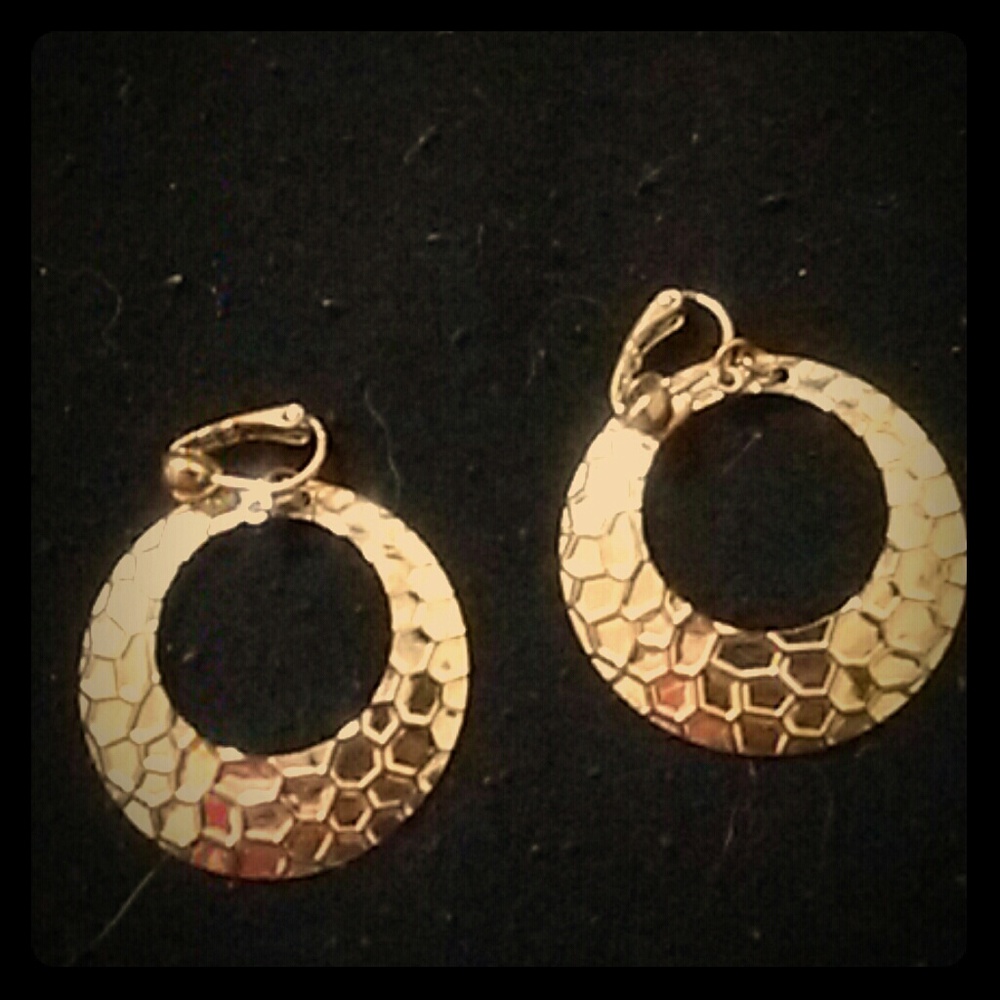 Gold earrings