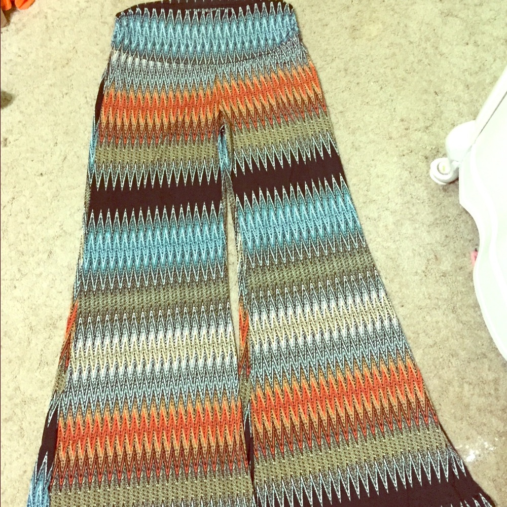 Multi colored palazzo pants