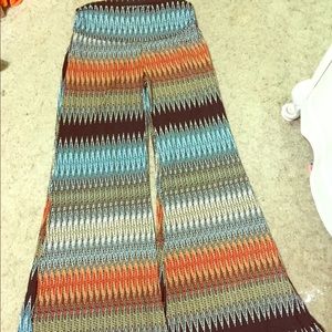 Multi colored palazzo pants