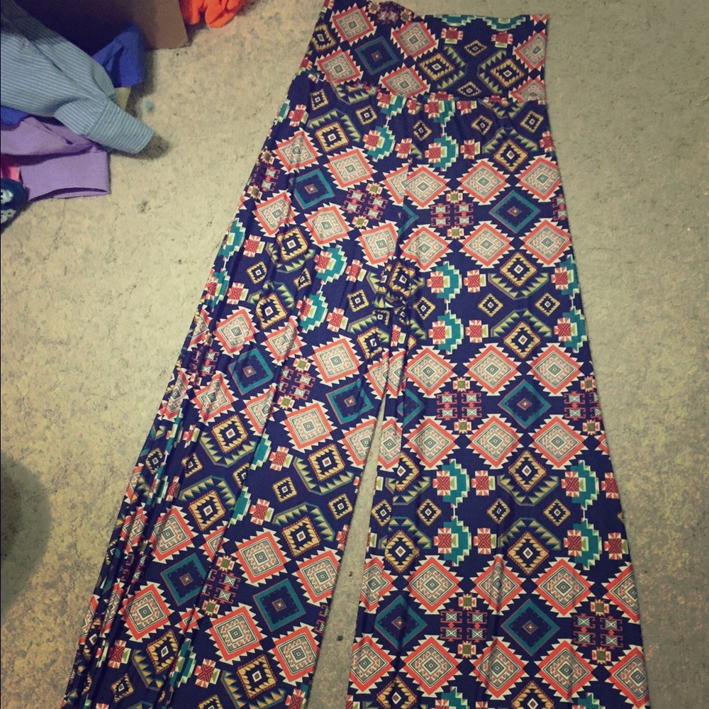 Multi colored palazzo pants