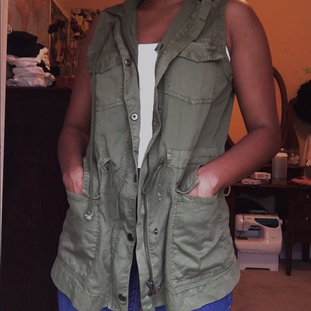 Hooded Green Light Jacket