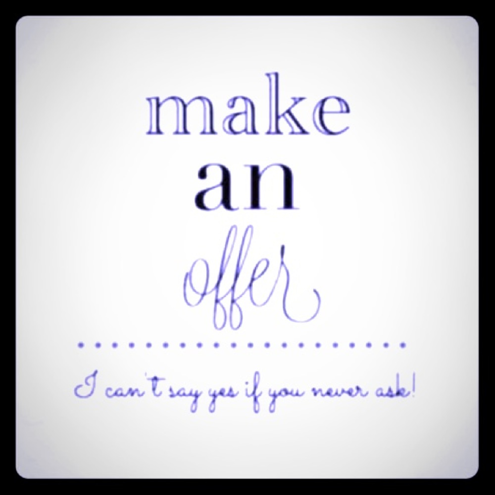 Like the item and not the price, make an offer!