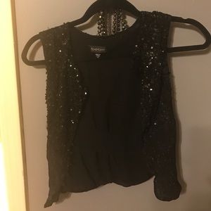 Sheer BEBE black top