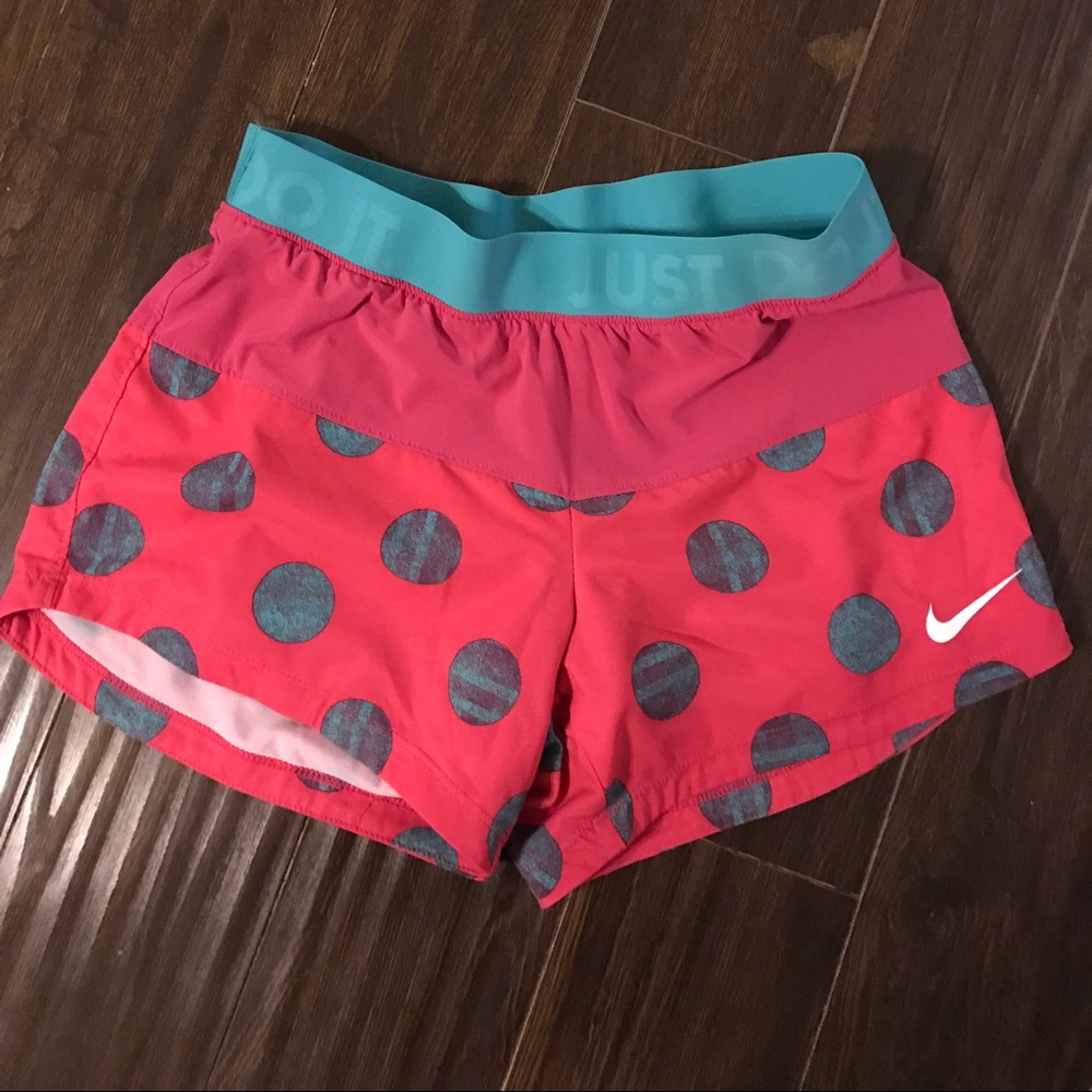 Nike Dri-Fit workout shorts.
