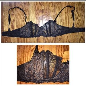Victoria secret 36C black lace bra