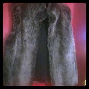 Blassport faux fur reversible vest