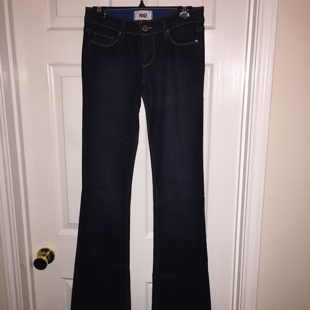 Size 26 Paige Skyline Boot Dark Jeans