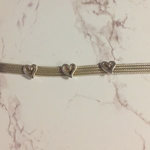 STERLING SILVER Heart Bracelet