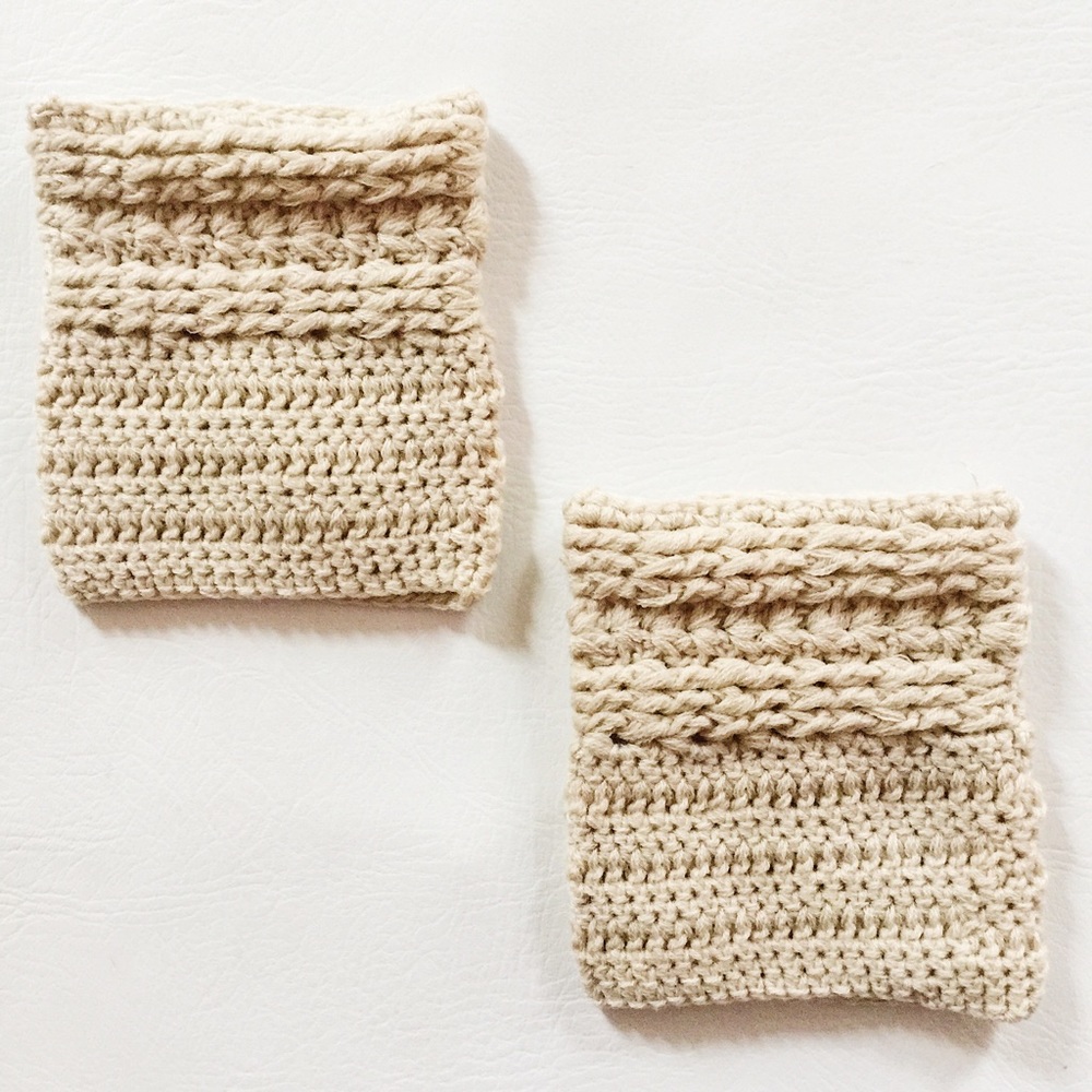 Crochet Boot Cuffs - Picture 2 of 3