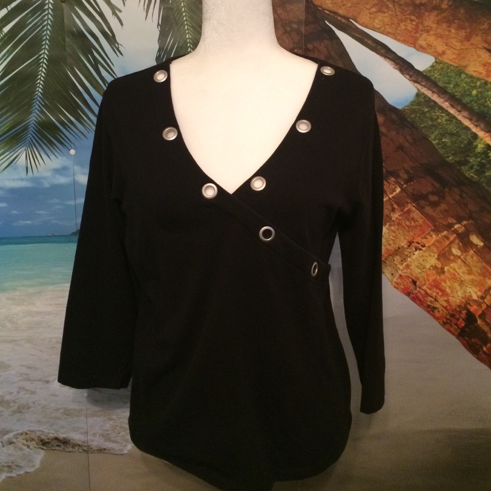 Top, black, XL
