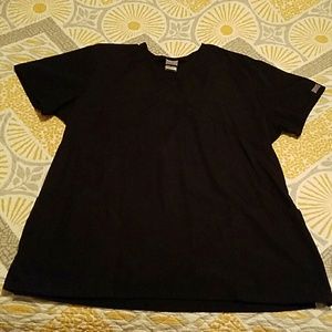Cherokee Workwear black scrub top, size XL, EUC