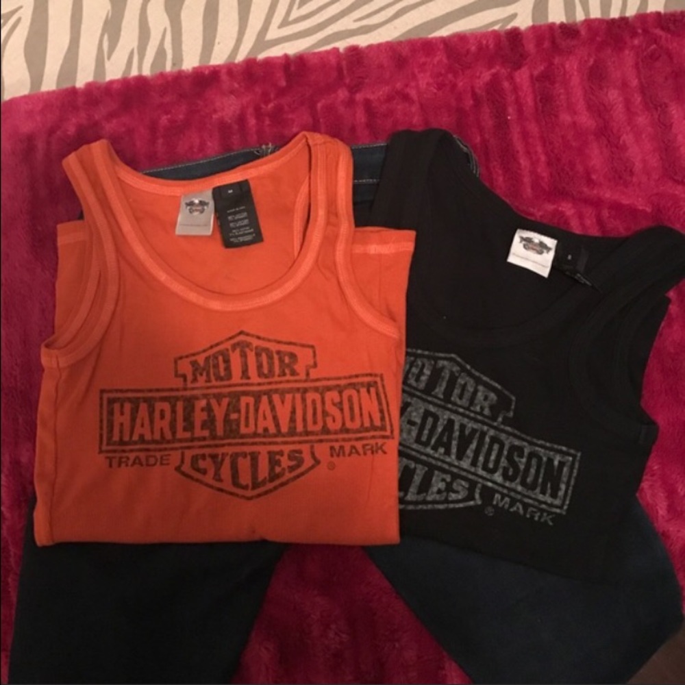 2 Harley Davidson Tank Tops