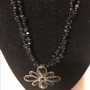 Jay King Black Necklace with pendant