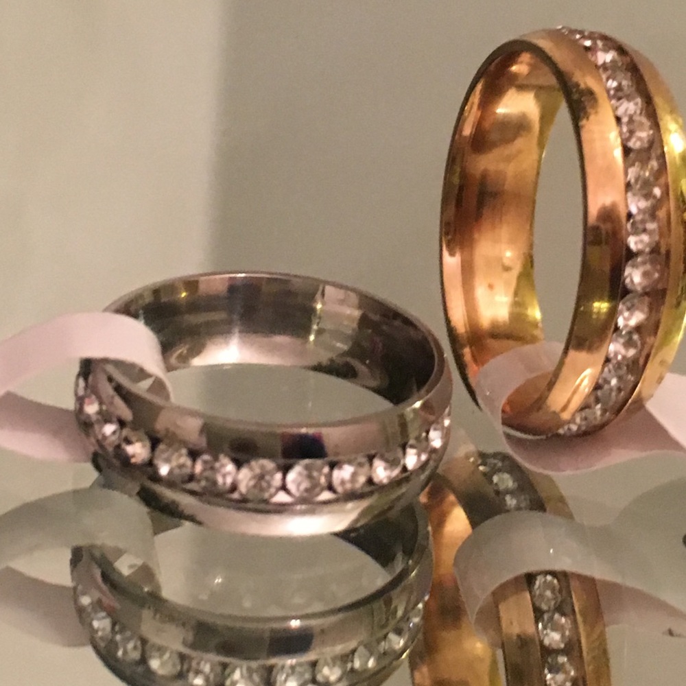 Stainless Steel Band Men Lady 7-11 GOLD/SILVER - Picture 7 of 8