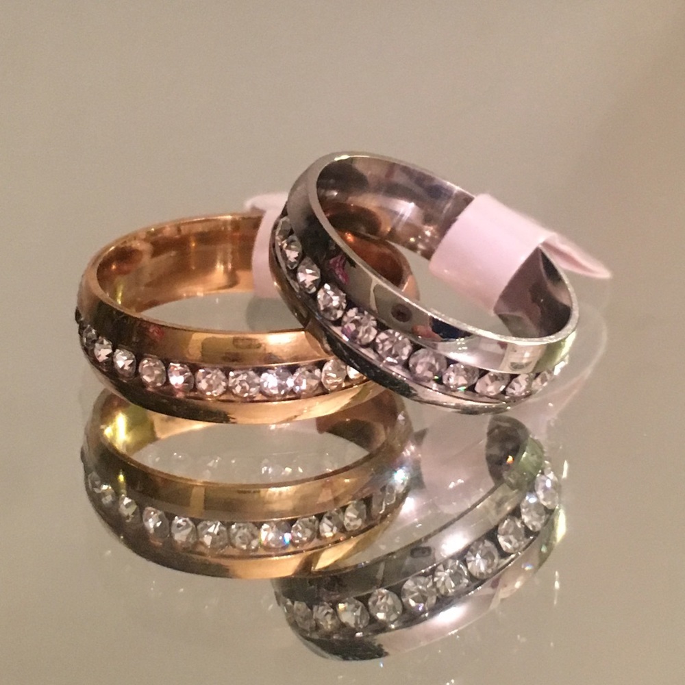 Stainless Steel Band Men Lady 7-11 GOLD/SILVER