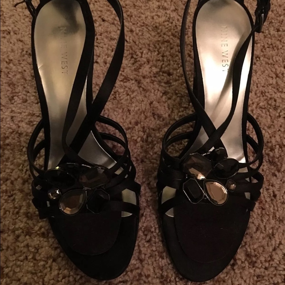 SATIN SIZE 10 NINE WEST AFTER FIVE SHOE