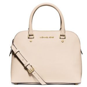 Cream Michael Kors Cindy Dome Satchel