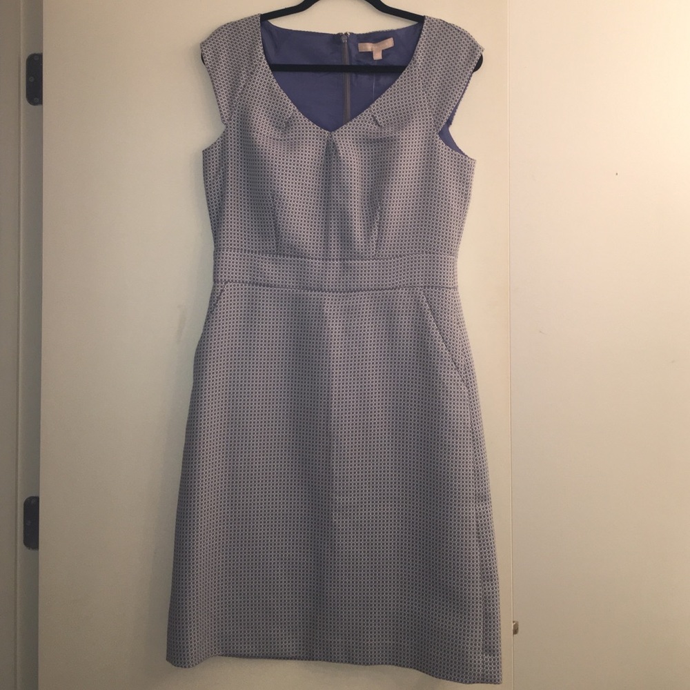 Blue and white Banana Republic dress