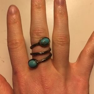 Free people turquoise wrap ring