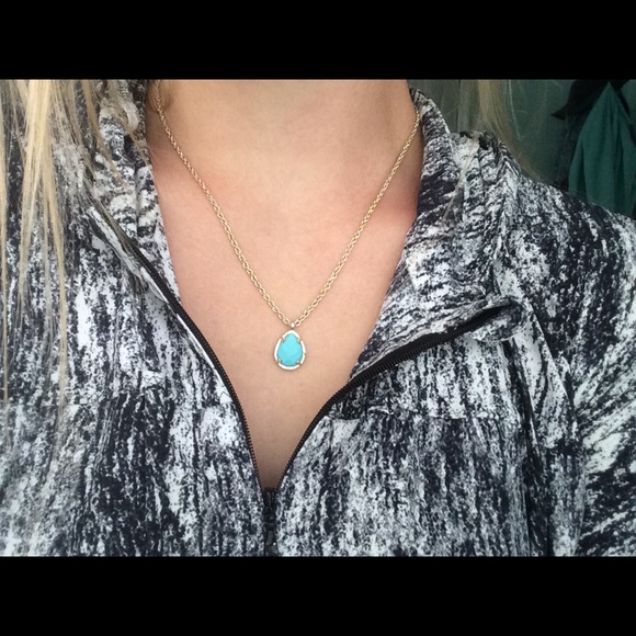 Kendra Scott teal Dee - Picture 2 of 3