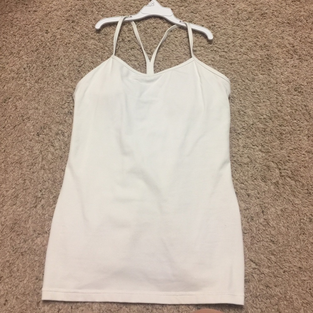 Lululemon size 8 white tank