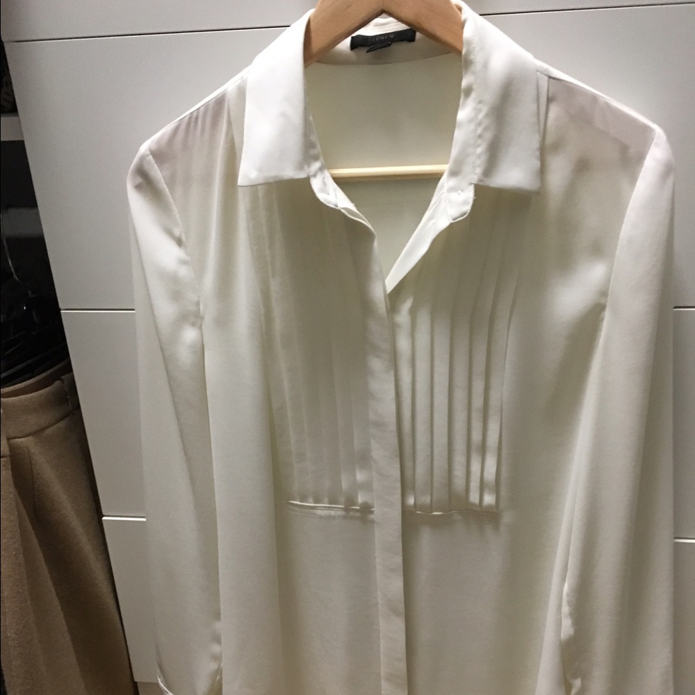 Tuxedo blouse j crew