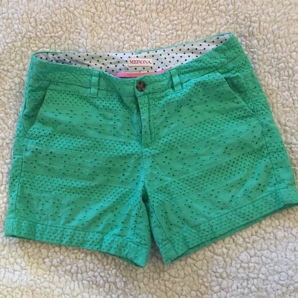 Teal shorts