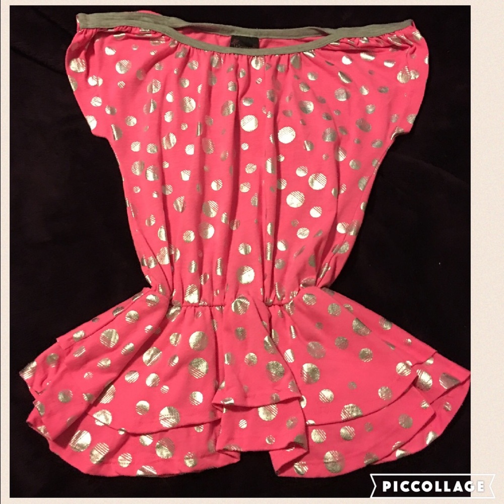 Pink and silver top