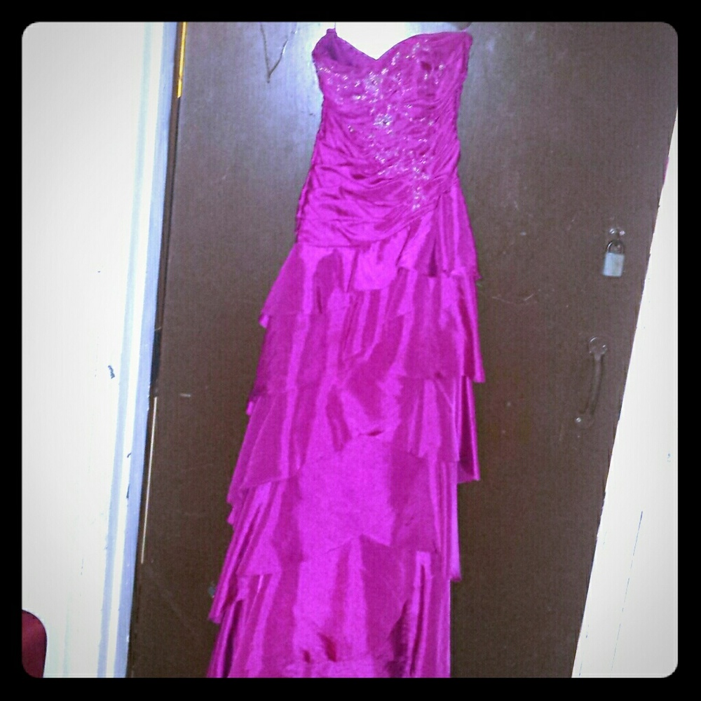 Pink prom dress