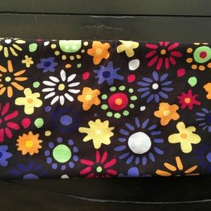 Black with multi floral Authentic Buff