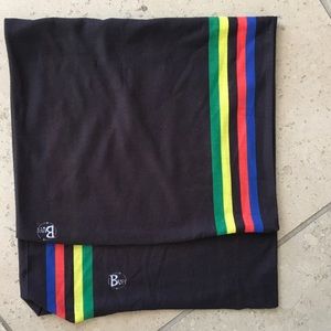 Black with primary racing striped Authentic Buff