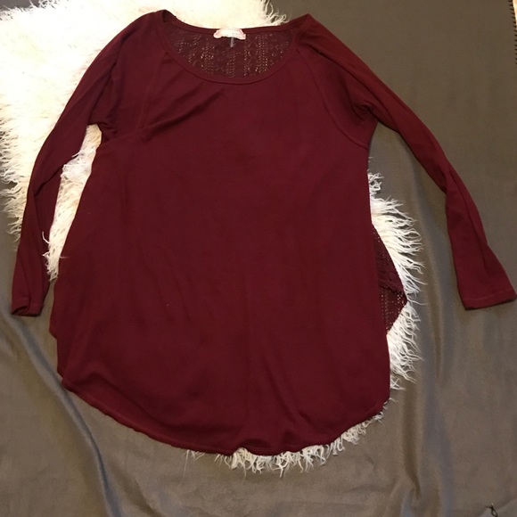a'reve Sweaters - Long maroon sweater