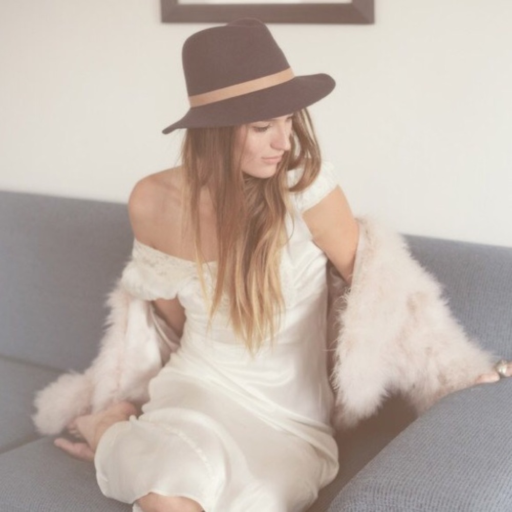 Janessa Leone Lucy Hat in Gunmetal