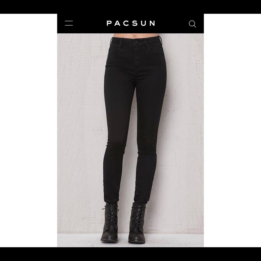 High waisted black skinny jeans!