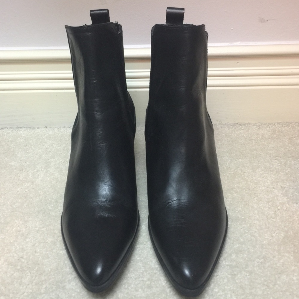Zara Leather Ankle Boots