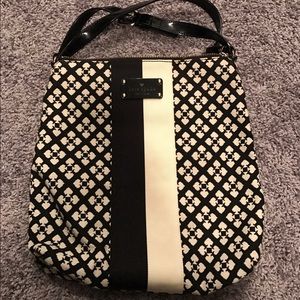 Kate Spade black and white crossbody bag
