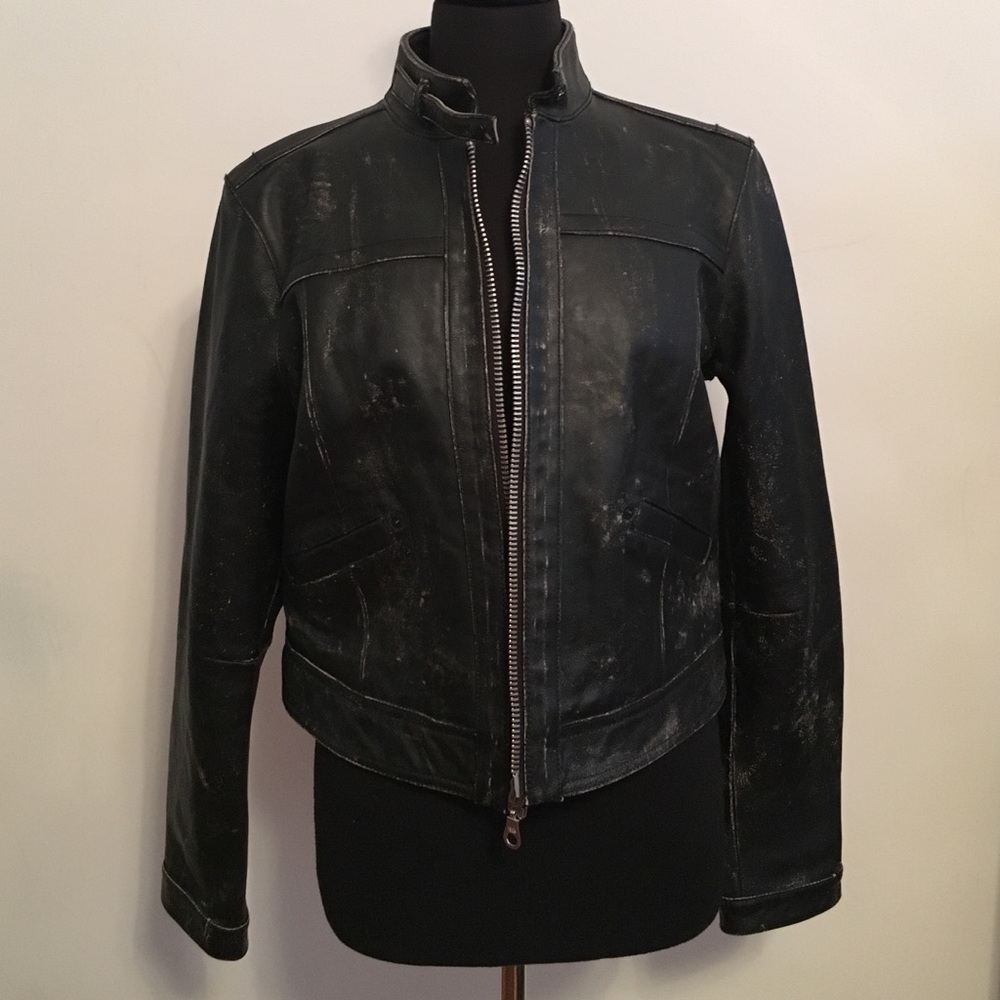 Limited Ed GAP 1969 Distressed Leather Jacket
