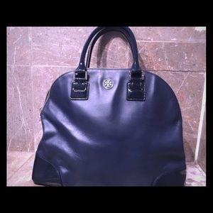 Tory Burch Robinson Dome Satchel in Parisian blue