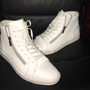 White Calvin Klein sneakers size 10.5