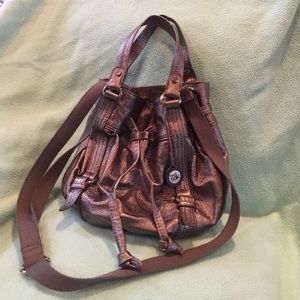 The Sak silver metallic purse