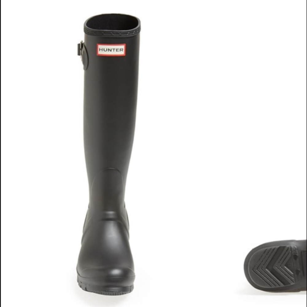 Tall Black Hunter Boots