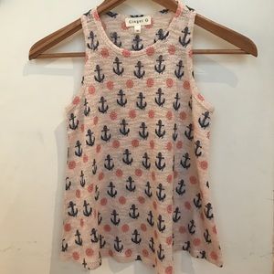 Girls sleeveless graphic tank top