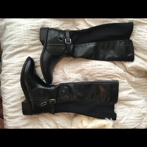 Black riding boots
