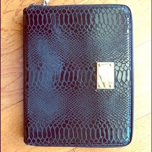 Michael Kors IPad Case/Clutch - Black & Gold