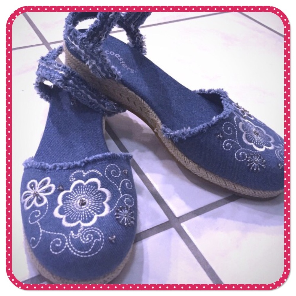 💝COASTERS 💝 Denim espadrilles for girls