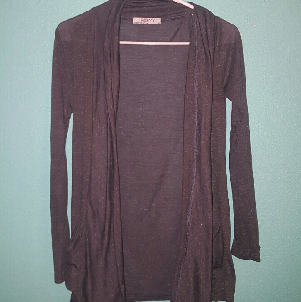 Dark gray cardigan