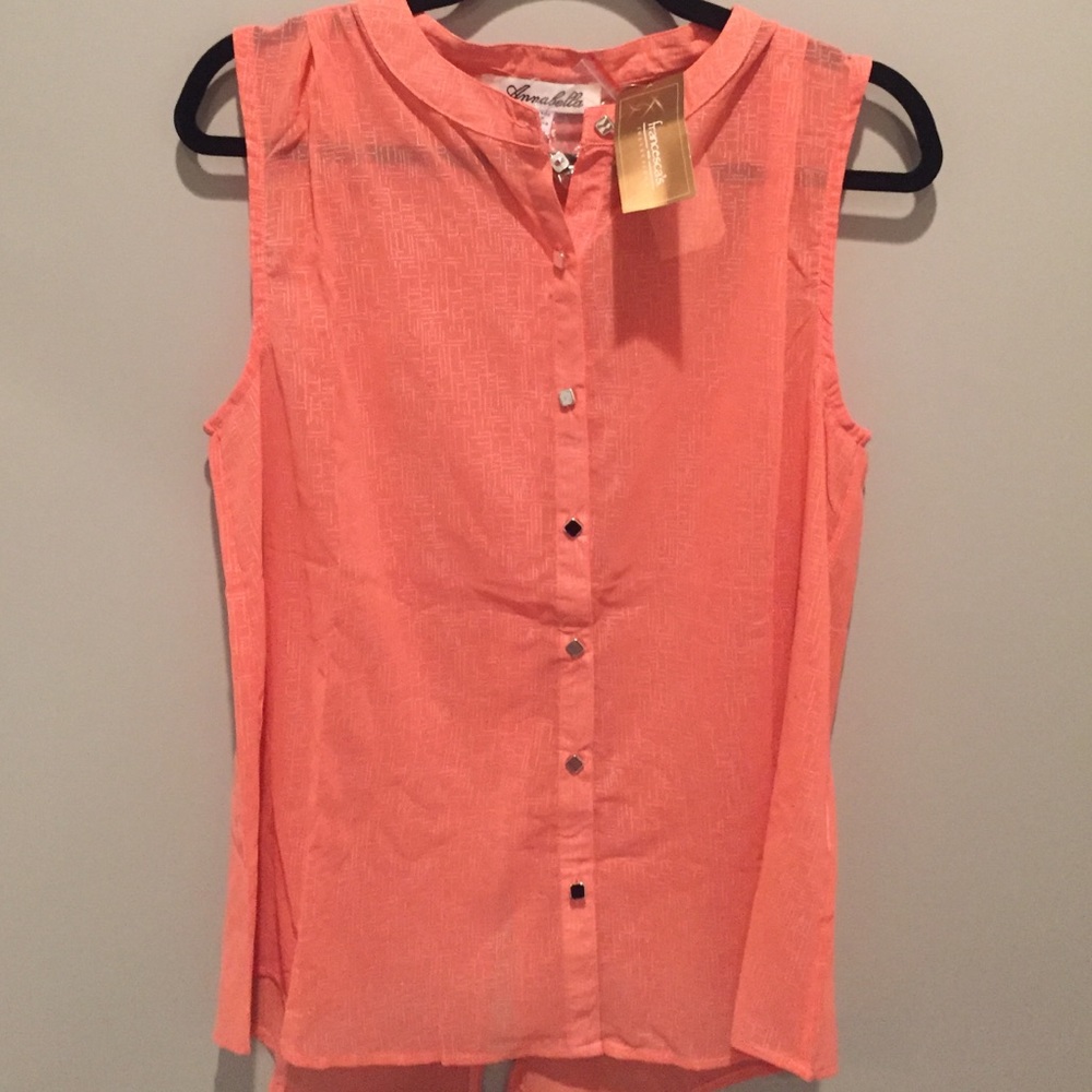 NWT Coral sleeveless top