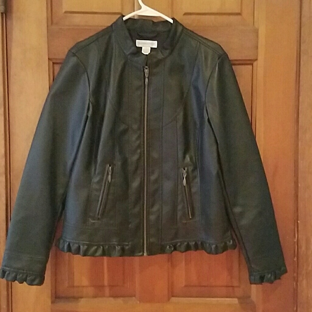 Christopher & Banks faux leather jacket